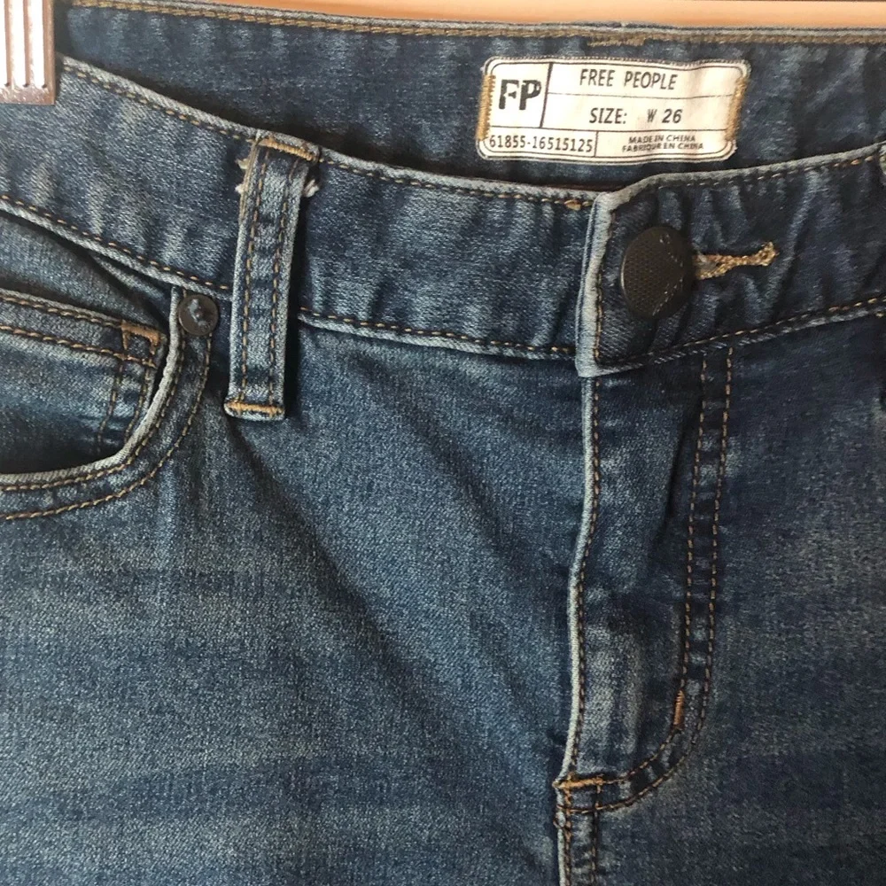 Free People Busted Knees Skinny Distressed Jeans - Size 26